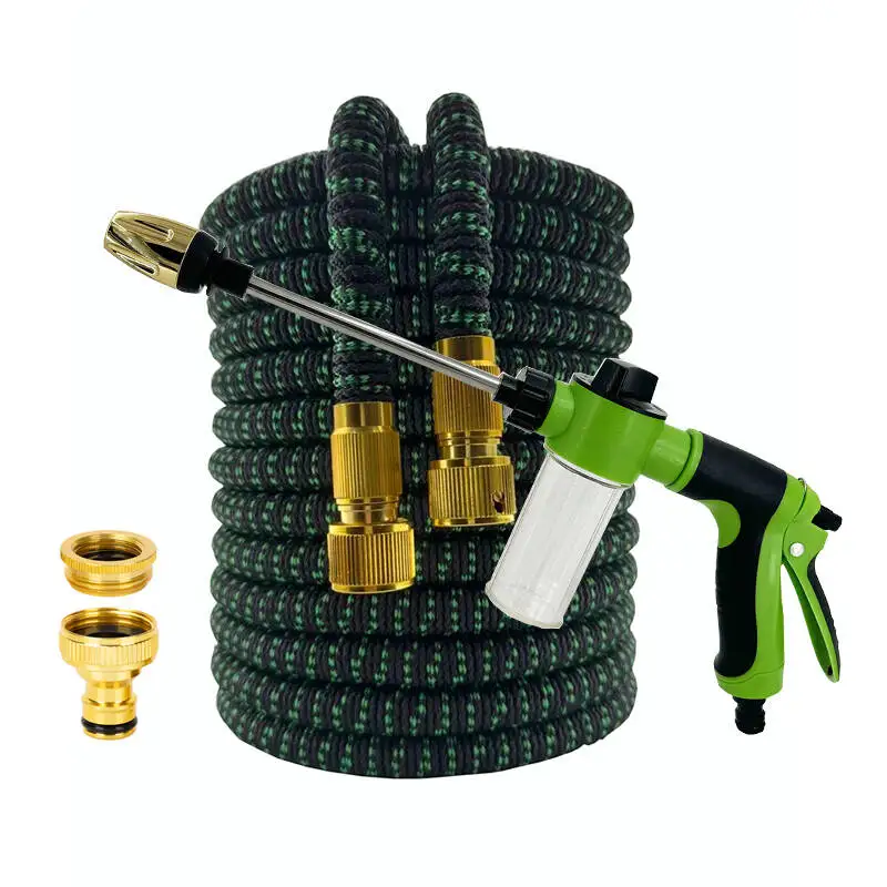 

25FT-100FT Garden Hose High Pressure Long Rod Foam Gun Magic Hose Car Wash Water Pipe Garden Irrigation Supplies Not Twisted