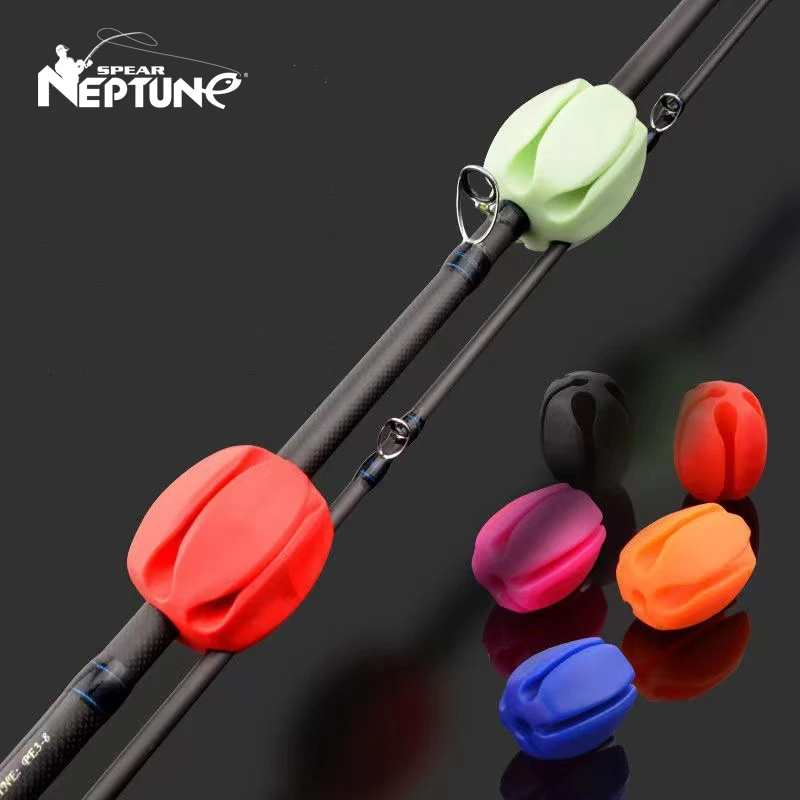 2Pcs Fishing Rod Fixed Ball Rod Rod Pods Mini Protection Anti-Collision Rod Retractor Holder Fishing Rod Stopper Silicone Tackle