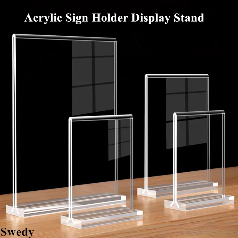 

5 штук, A5, 148x210 мм, двусторонний акриловый держатель для вывесок, подставка для фотографий, рекламных плакатов, рамка для меню ресторана, держатель для бумаги