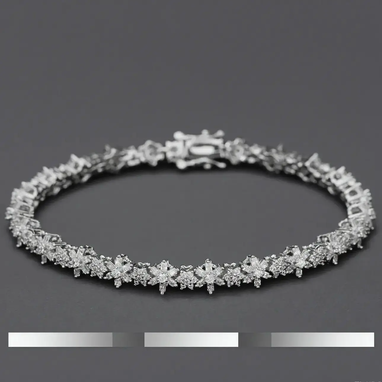 

JEWEL Luxury European and American Fashion Bracelet Women Cubic Zirconia Bangle Bridal Jewelry Accessories