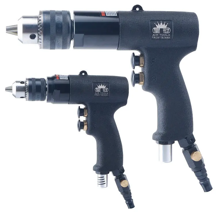 1/2 Speed Adjustable Air Drill Turns Left and Right 3/8 Pneumatic Pistol Drill Air Drill, Pneumatic  Machine