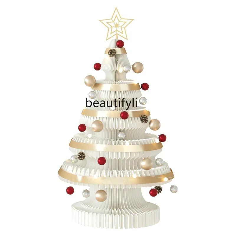TTT  Christmas tree decoration ornament mini Christmas tree large folding desktop Christmas home