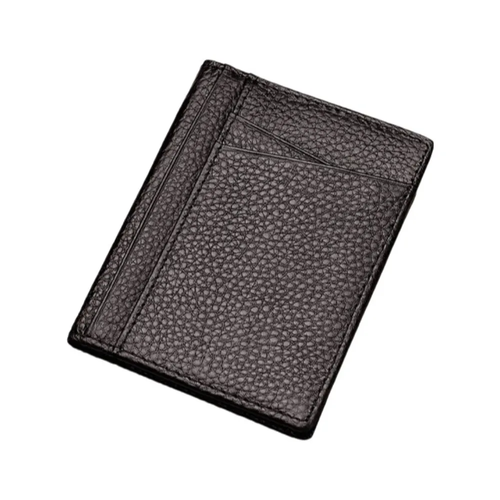 

Модный кожаный мужской держатель для карт, многофункциональный портативный держатель для кредитных карт, RFID-блокировка, минималистичный держатель для удостоверений личности, мужской