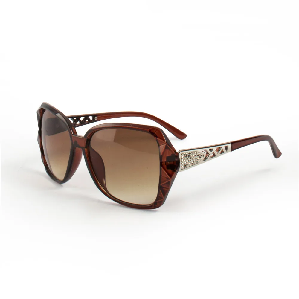 2 Stück Modische Übergroße Sonnenbrillen PC Damen Großer Rahmen Verlaufsgläser Sonnenbrillen Gafas De Sol Mujer – Detail 6