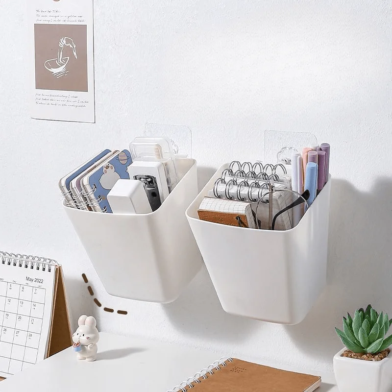 1pcs desk trolley hanging beauty car storage box hanging container Desk pen container storage bucket
