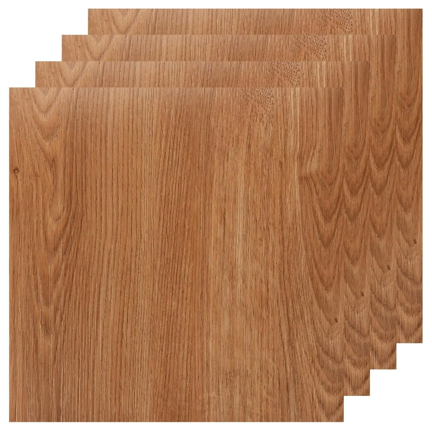 

12x12 Inch Peel and Stick Vinyl Flooring Tiles, Wood Grain Series - Easy Installation