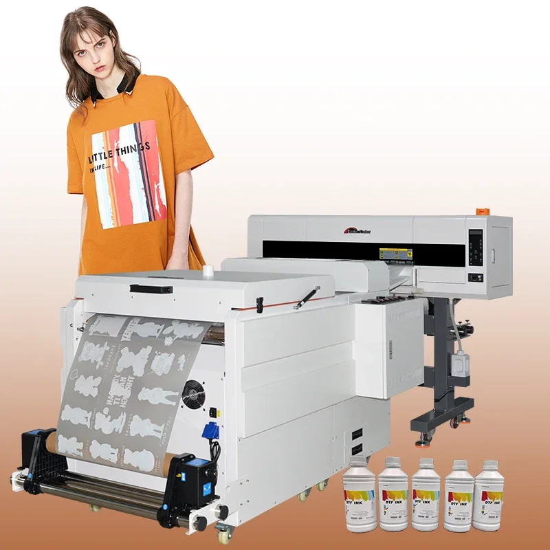 60CM DTF Printer 4 Head DTF Printer With Roll I3200 60cm Inkjet DTF Tshirt Printer Machine