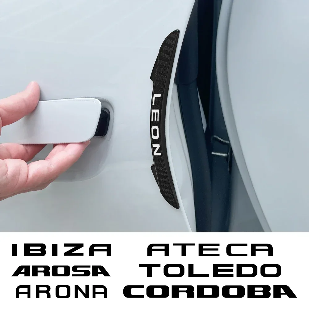 4pcs Car Sticker Door Edge Guards For Seat eon Ibiza Ateca Arona Cordoba Toledo Altea Alhambra Arosa Exeo Mii Auto Accessories