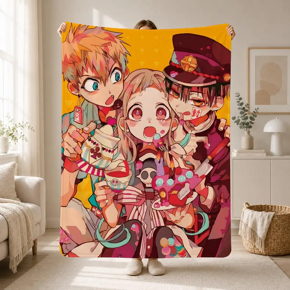 Supernatural Anime Toilet-bound Hanako-kun Throw Soft Plush Flannel Throw Blanket Sofa Bed Travel Home Decor
