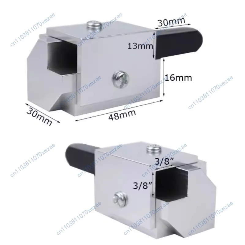 Woodworking angle chisel, tool for installing recessed hinges and door locks with rounded corners converted to square corners