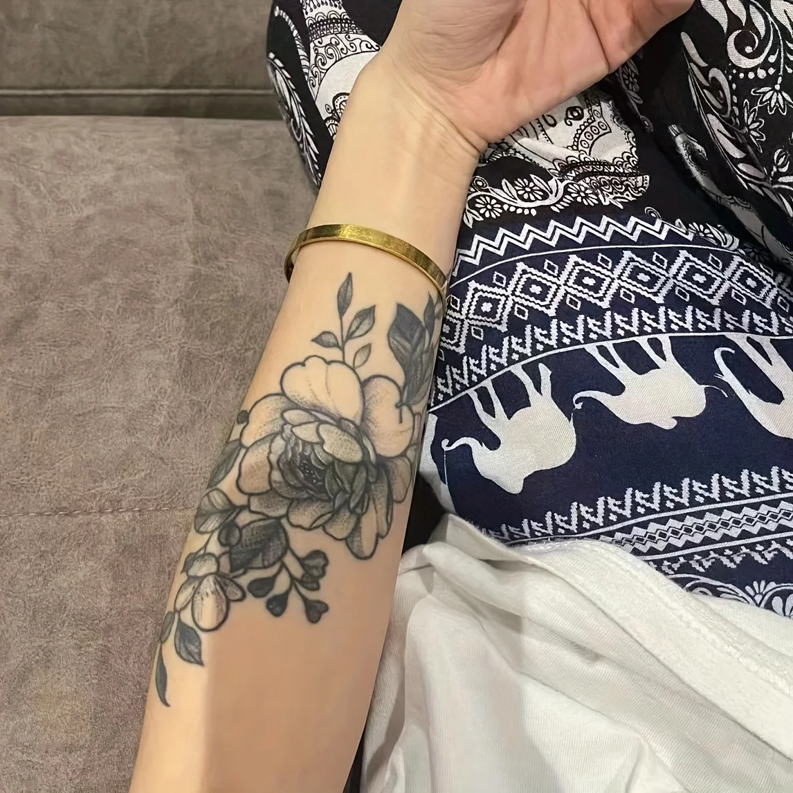 

6 травяных наклеек для татуировок, стойких от 7 до 15 дней, водонепроницаемых и износостойких, подходят для тех, кто не хочет получить татуировку.