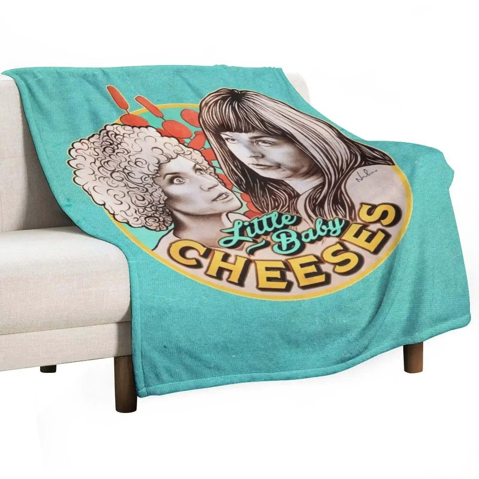 

LITTLE BABY CHEESES Throw Blanket Portable Lightweight Blanket for Travel Camping