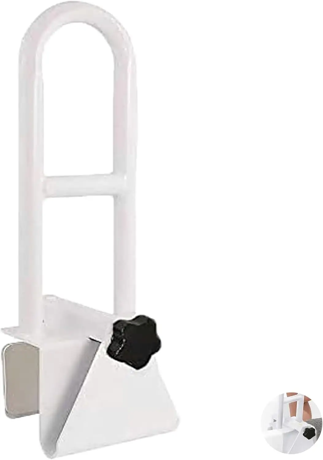 

Adjustable Bathtub Safety Rail, Secure Clamp Grab Bar for Elderly, Non-Slip Bathroom Handrail