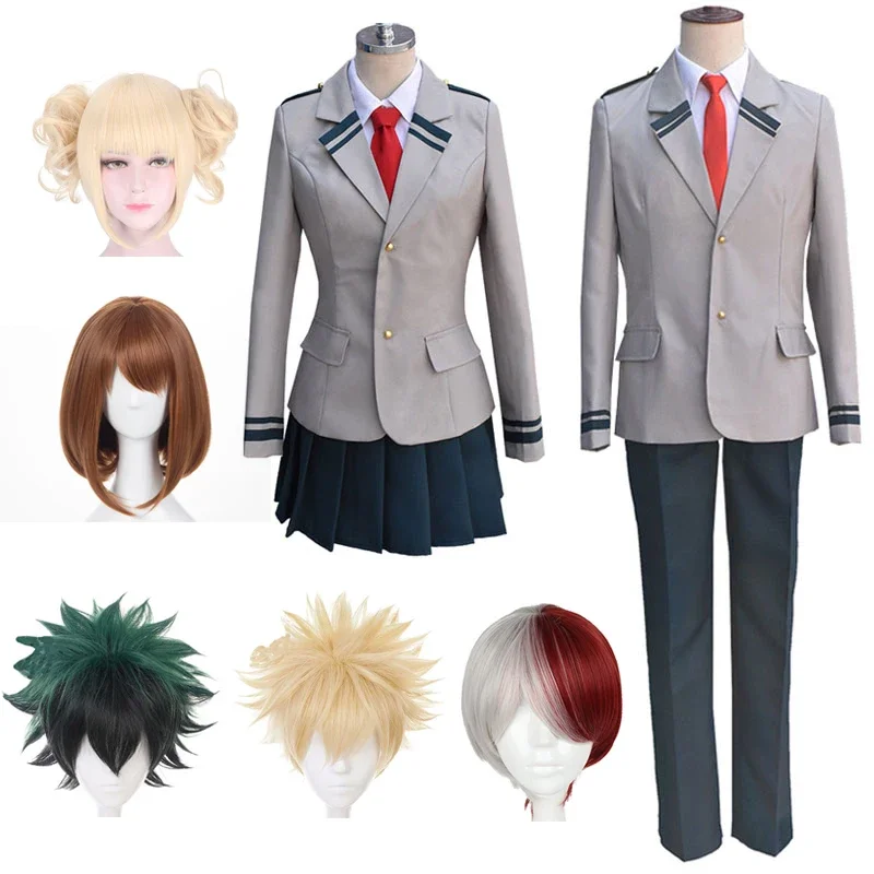 

Anime My Hero Midoriya Izuku Cosplay Costume Academia High School Student Uniform Halloween Party Costume Not Include Shirt