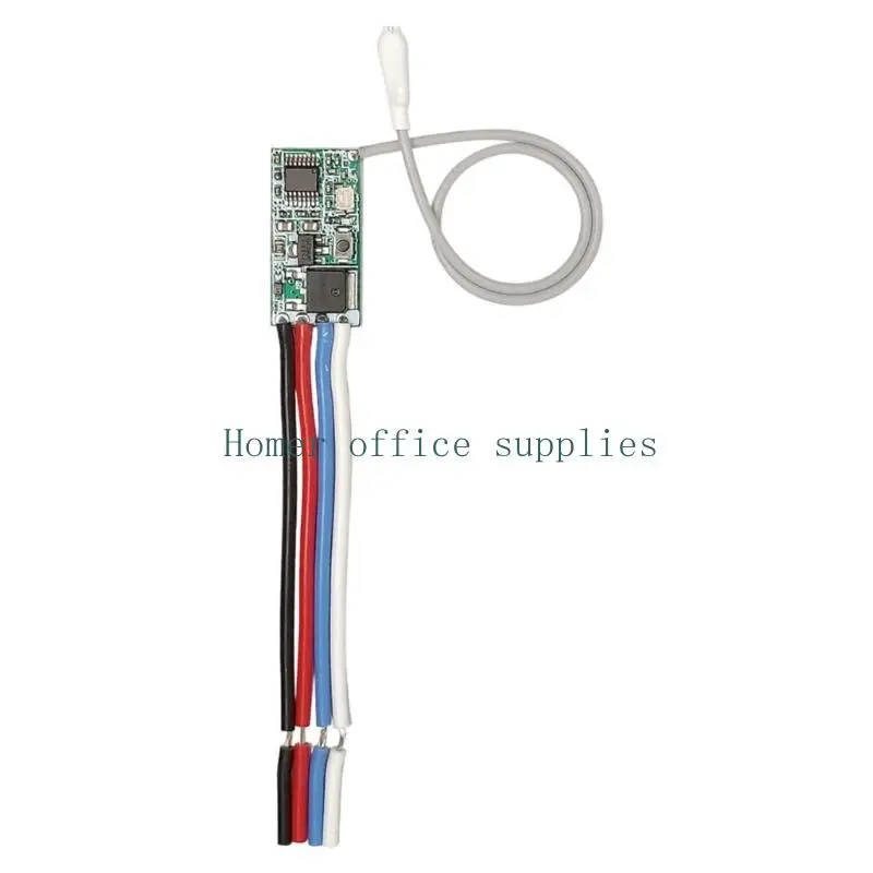 K43B Light Control Receiver Module 433MHz, 3.7V-24V Single Channel Board for Garage Gate and DIY Use Projects Tasks