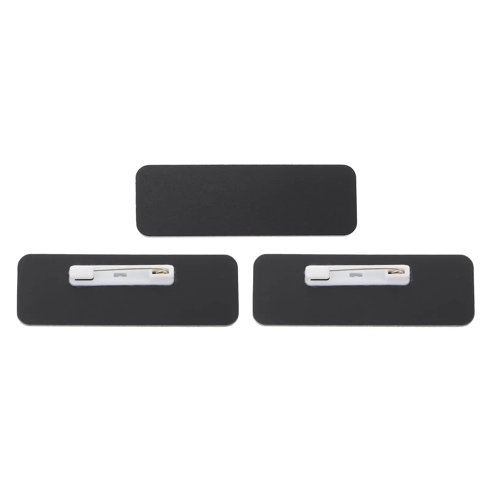 

3Pcs PVC Tags Square Diy Name Tags Blank Labels Employee Student Identification Marks For School Class Department