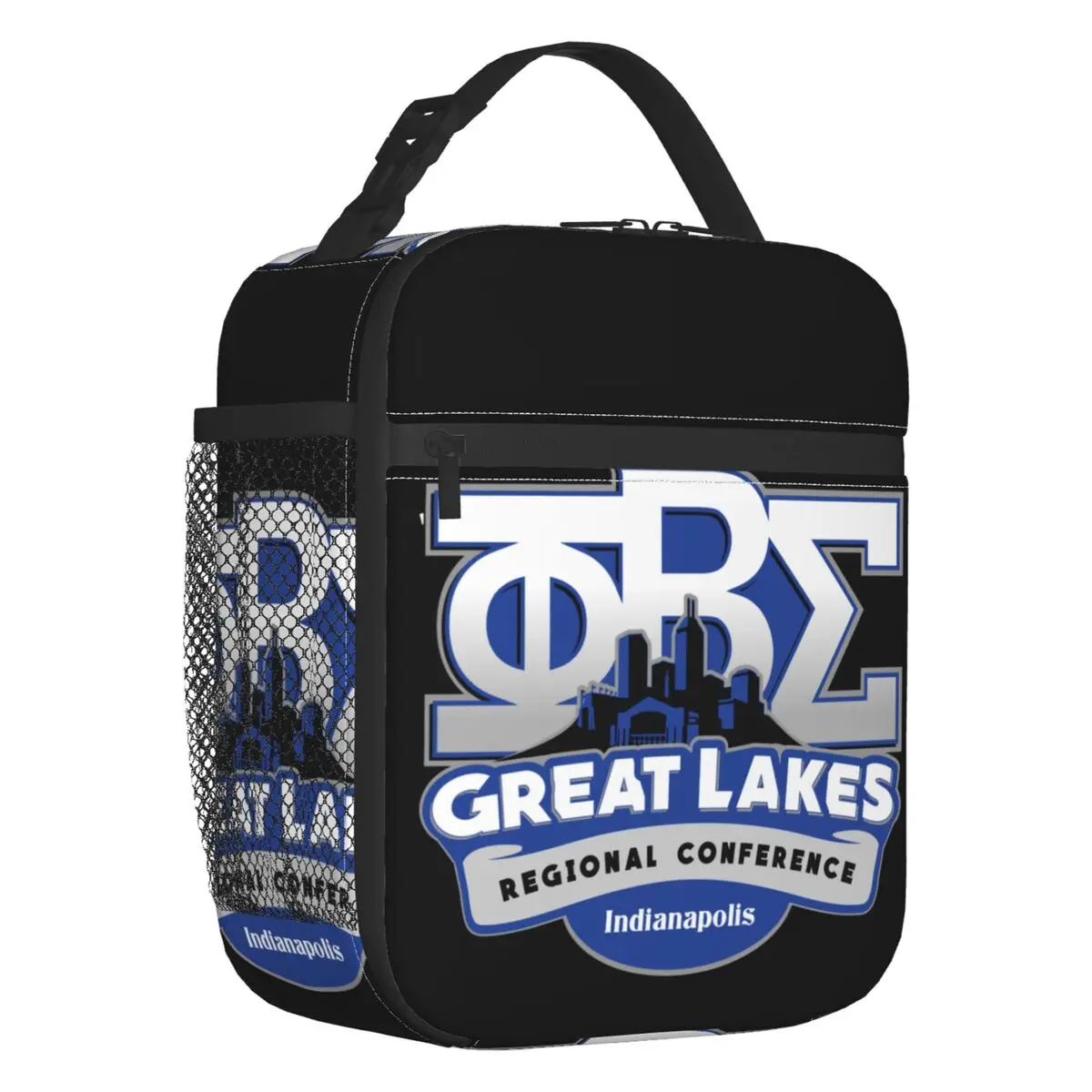 Custom Zeta Phi Beta Logo Lunch Bag Women Cooler Thermal Insulated Lunch Boxes for Children School