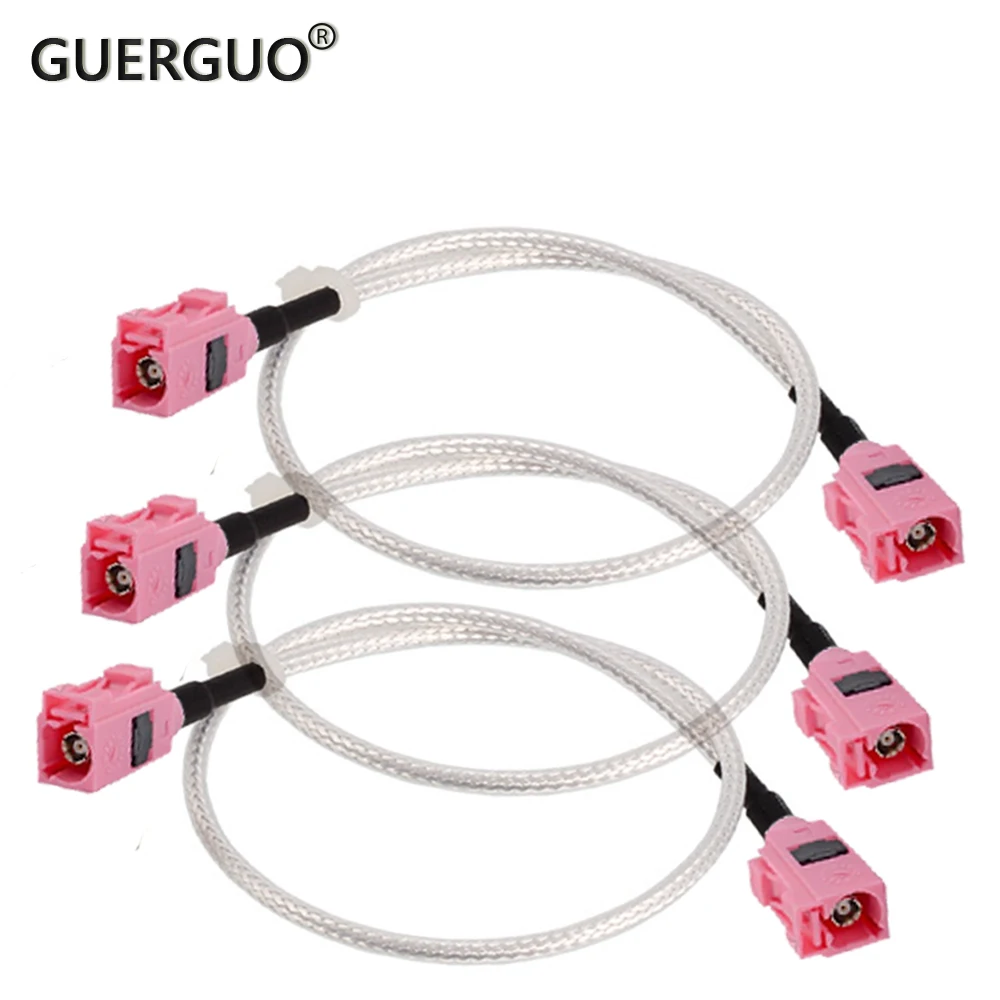 Fakra H RAL 5005 Male to Female GPS Antenna RF Coaxial RG316 Cable Extension Pigtail for Car Telematics Navigation