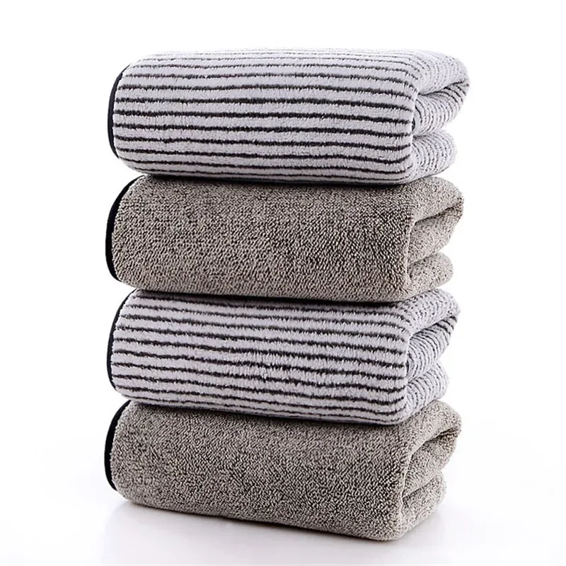 

1Pc 35x75cm Bamboo Charcoal Coral Fleece Thicken Water Absorbent Bathroom Dry Hair Washcloth Hand Towel