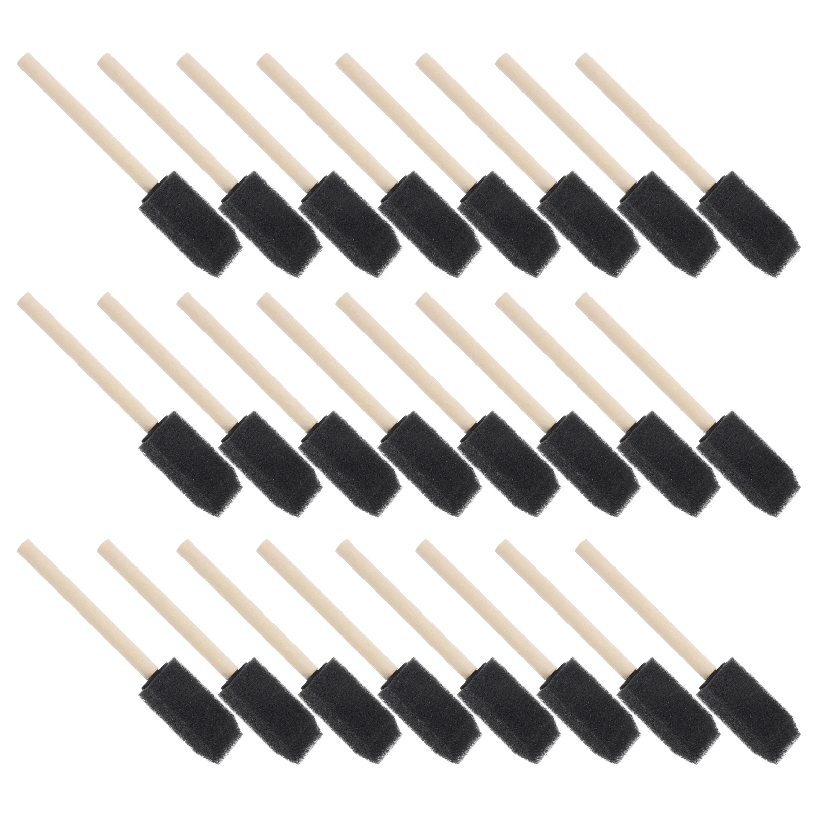 

36 pcs Black Brushes Wooden H Painting H les for Children Painting Accessories Art Supplies Graffiti DIY Crafts