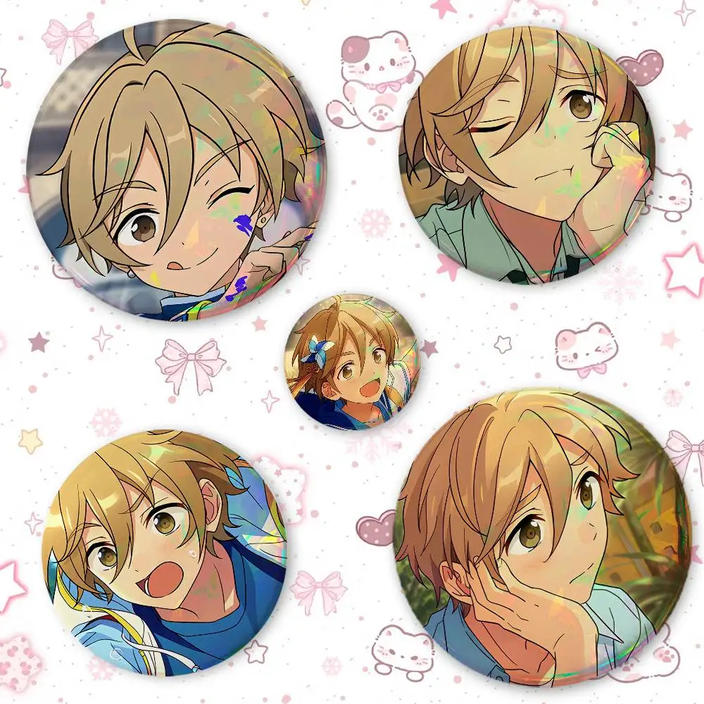 Tomoya Mashi-ro Ani-me- Cute Cool Round Pin Badge Set For Anime Game Music Cartoon Fans Backpack Denim Jacket Hat Decoration
