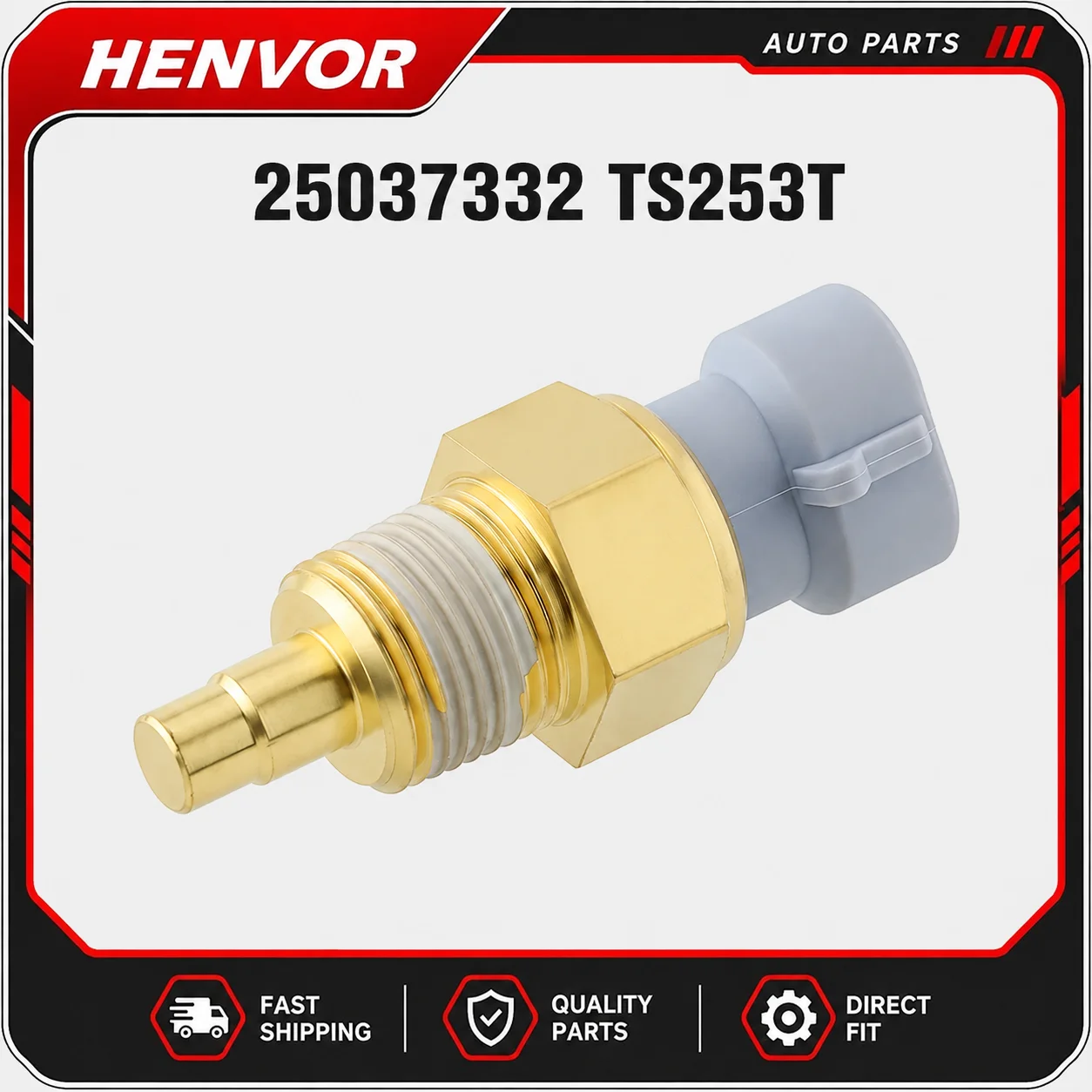 25037332 Engine Coolant Temperature Sensor for Chevrolet Buick Cadillac GMC Isuzu Oldsmobile Pontiac