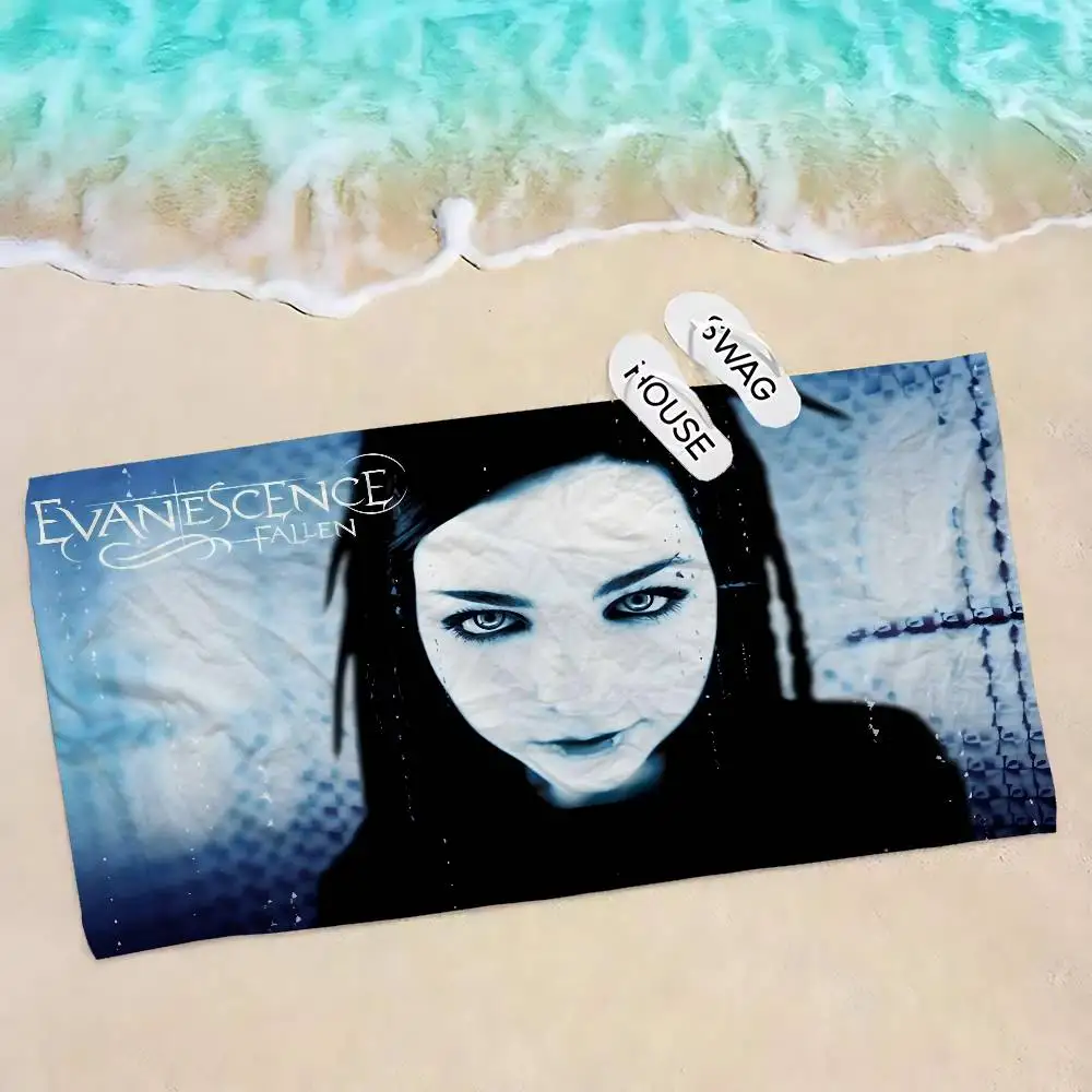E-Evanescence Band Microfiber Blanket Quick Drying Beach Towels Oversized Printing Super Absorbent Pool Towel Blanket