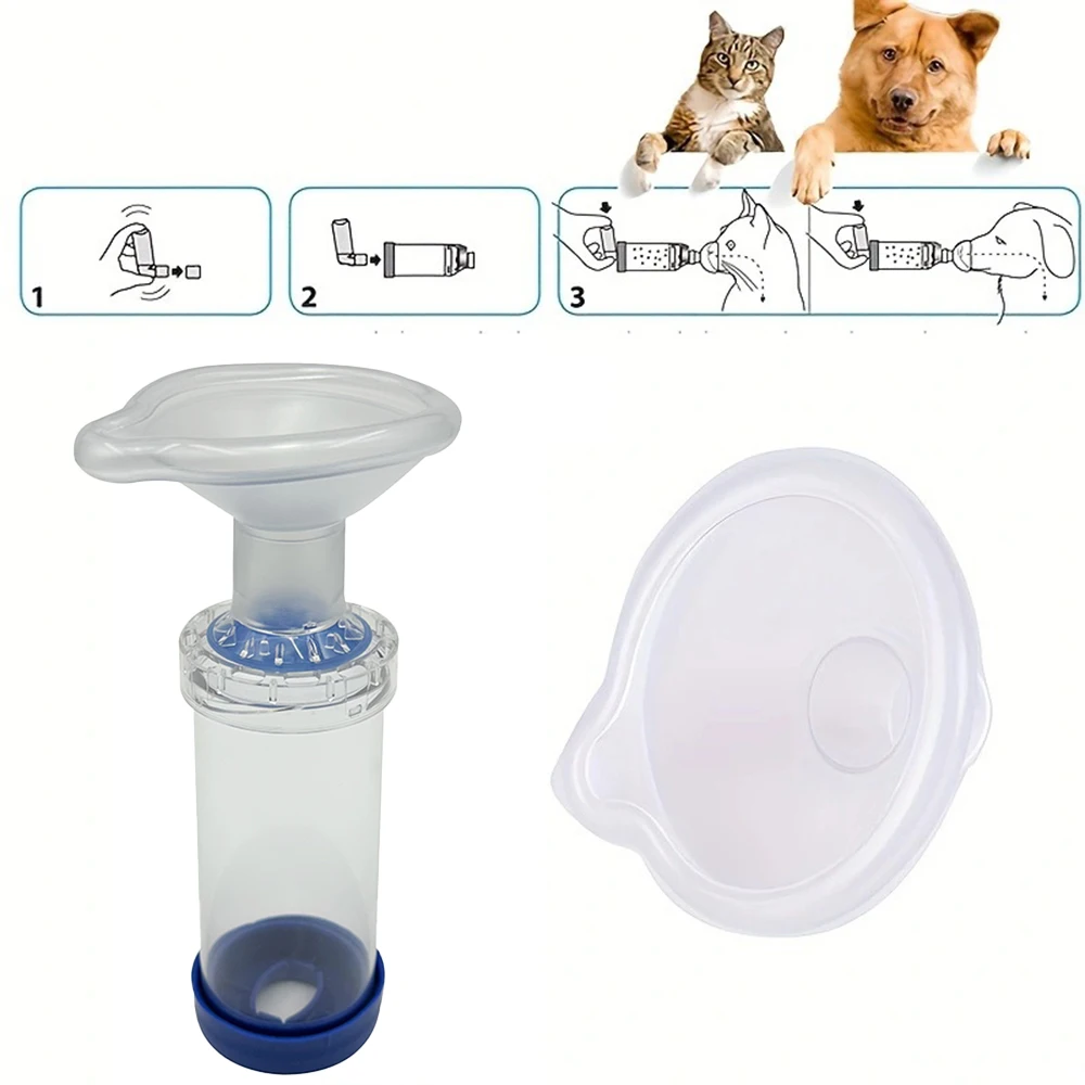 Pet Cat And Dog Storage Tank Masks Size S/M/L Model Can Choose Handheld Inhaler Storage Tank Nebulization Tank Pet Care Room