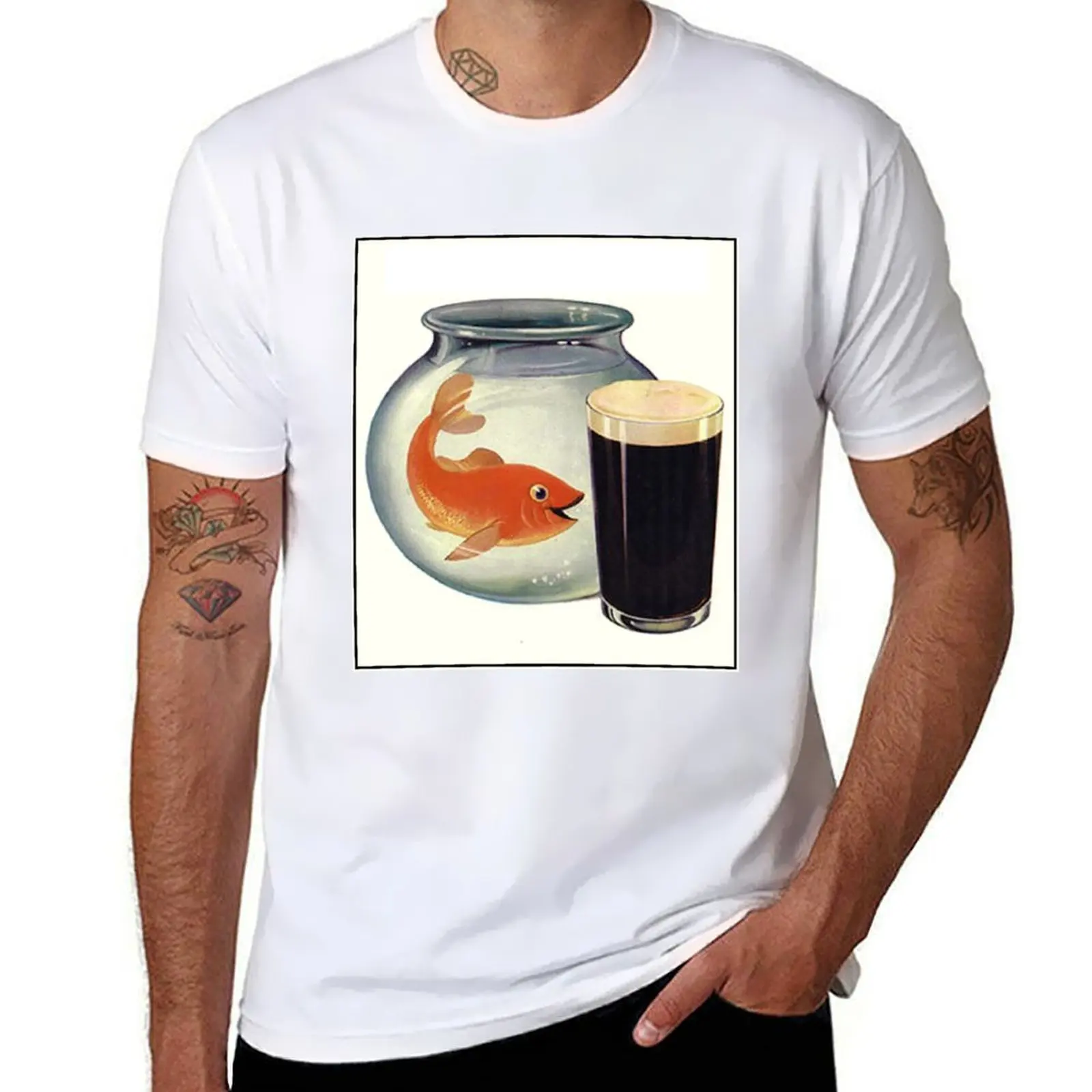 

Guinness - Drink like a fish T-Shirt gifts for boyfriend cheap stuff custom t shirt graphics shirts men