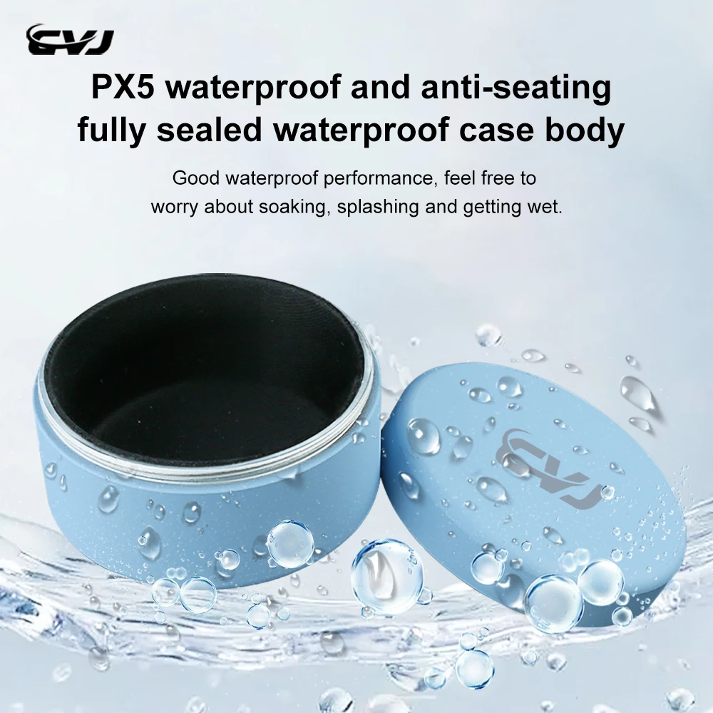 CVJ Earphone Voyager logam, kotak penyimpanan Earphone portabel anti-tekanan/tahan air/Anti gores kelas atas