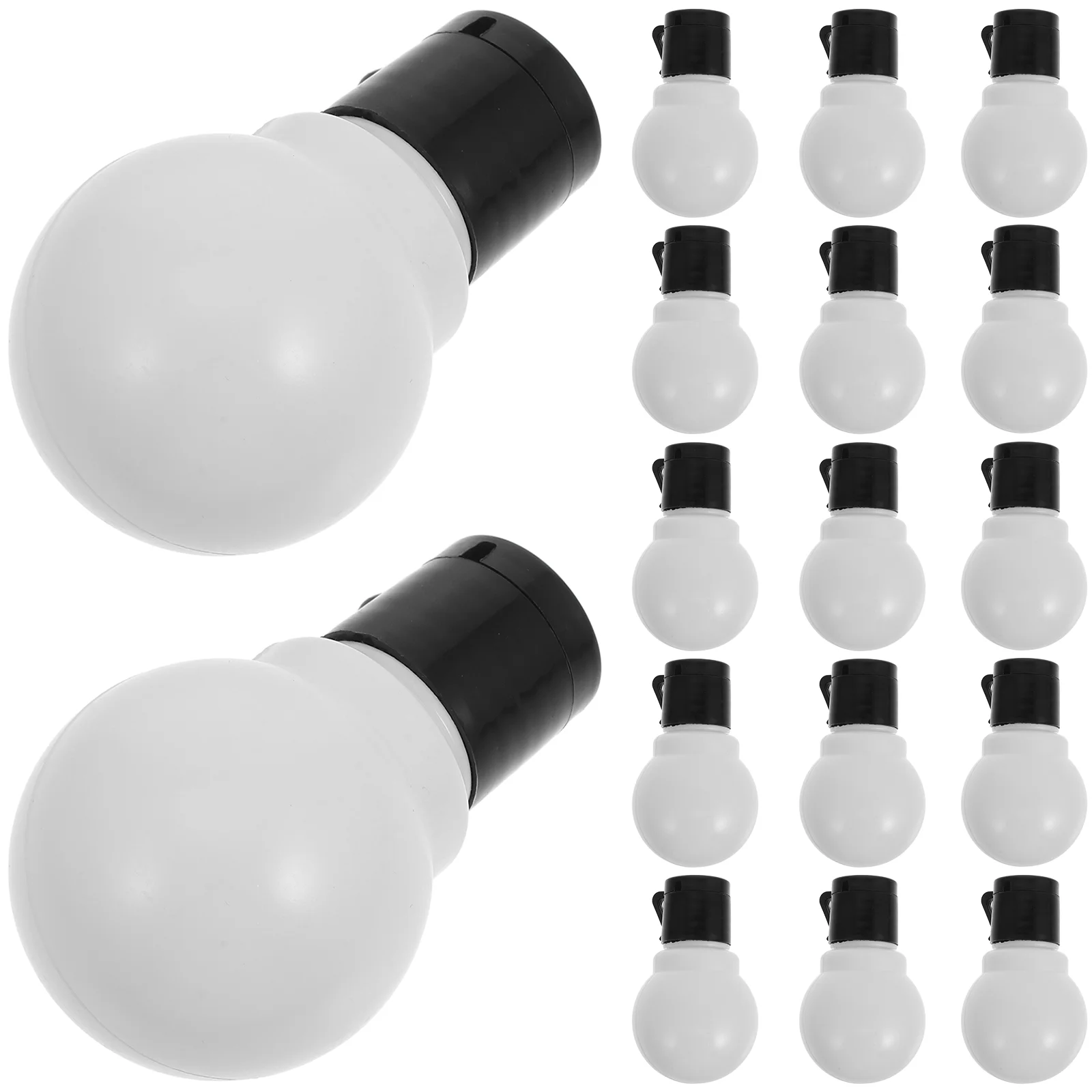 20 Pcs String Light Bulbs Small Globe Decor LED Empty Decoration Plastic Lamp Decors Lights