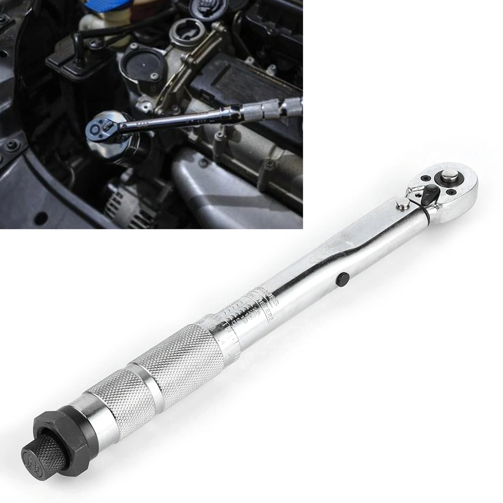 

Динамометрический ключ 1/4 дюйма, 5‐25 Н, высокоточный быстроразъемный 2-ходовой торсионный гаечный ключ с храповым механизмом и предустановленной настройкой