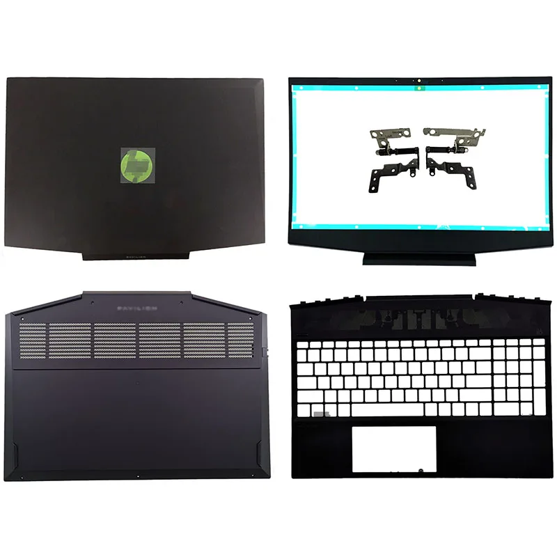 

New For HP Pavilion 15-DK TPN-C141 Series Laptop LCD Back Cover Front Bezel Hinges Palrmest Bottom Case AP2K8000310 L56914-001