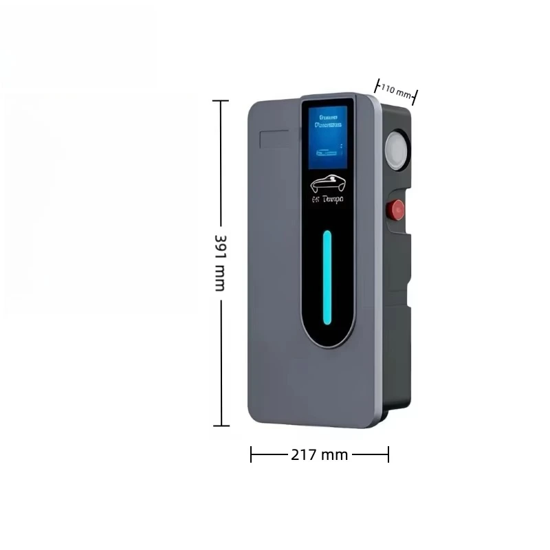 11kW Stand-Mounted AC EV Charging Station, 32A Single Phase, IP54 Waterproof, Universal Electric Car Charger for Home/Garage