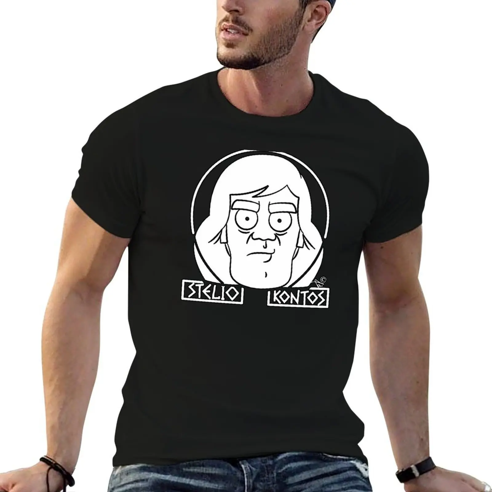 Stelio Kontos T-Shirt man t shirts for men t shirts for man cotton man t shirts cotton T-shirt