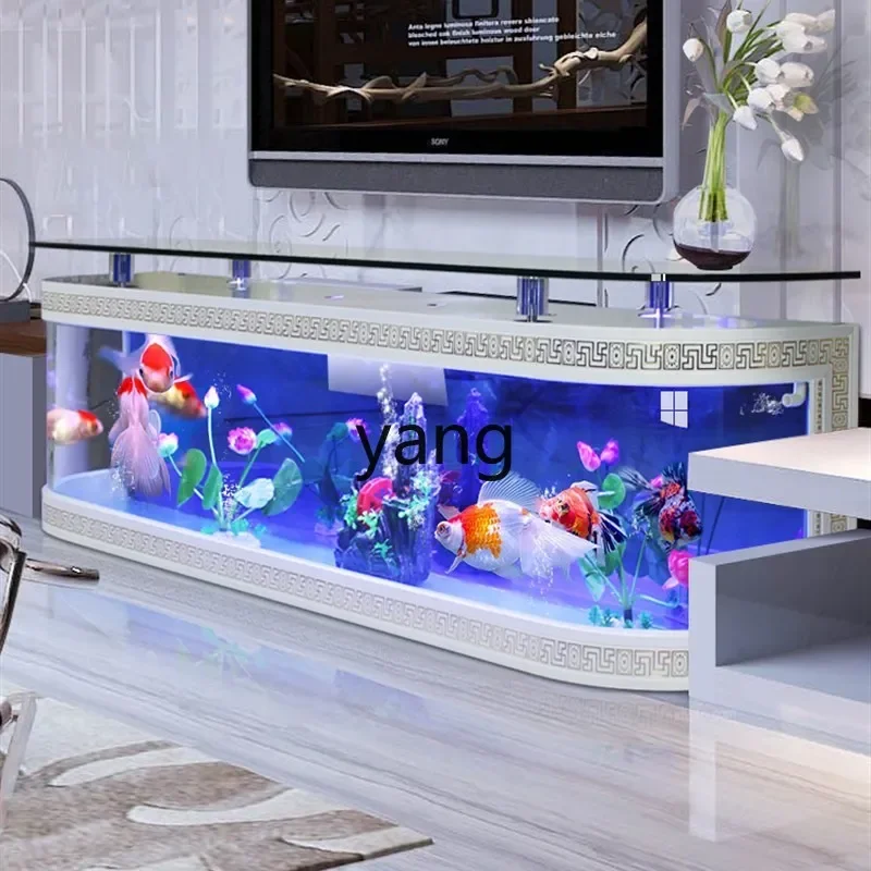 MMaquarium ecological water-free floor-to-ceiling glass fish tank S bar counter household living room coffee table