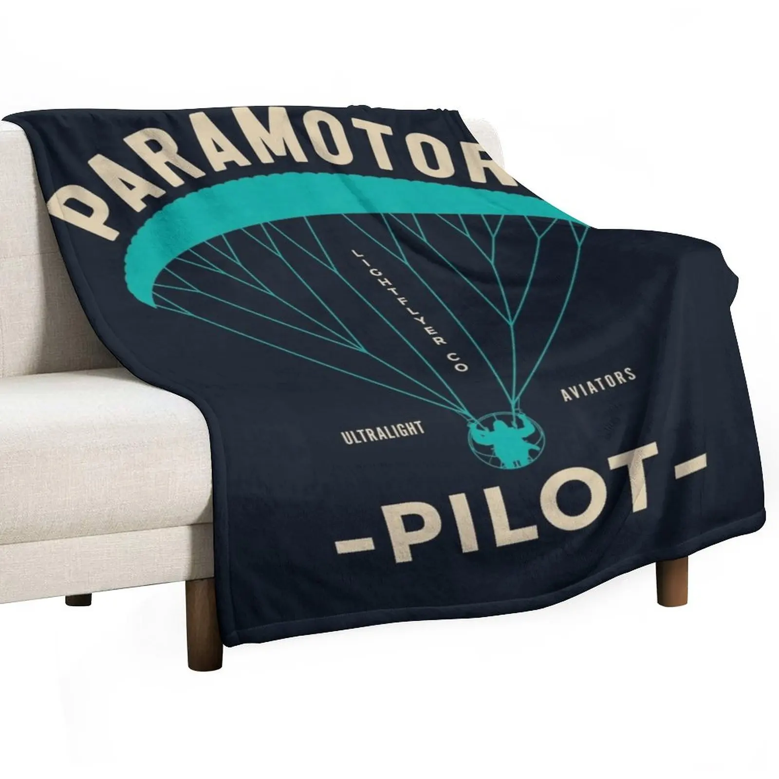 Paramotor Pilot - Ultralight Aviators Throw Blanket Kid'S Hairys manga Blankets