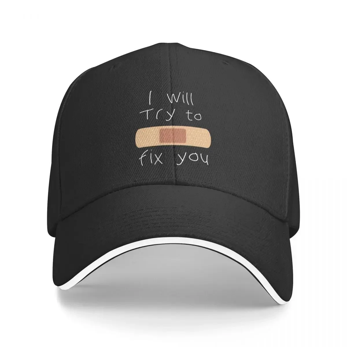 Cold.play Clothing I Will Try To Fix You Letter Print Graphic Baseball Caps Quality Men Women Hats