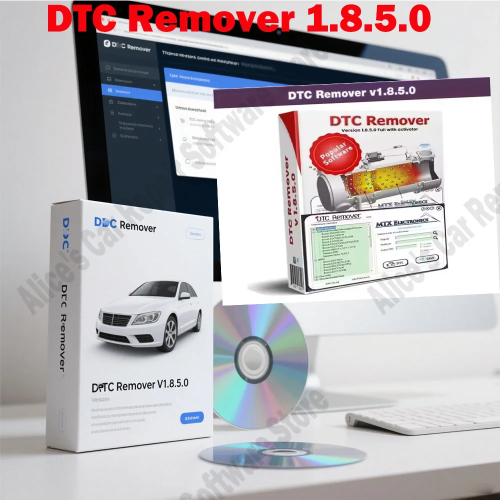 

Newest DTC Remover 1.8.5.0 obd2 scanner With Keygen + 9 Extra ECU Tuning Software For KESS KTAG FGTECH OBD2 Software