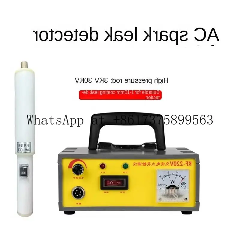 Spark Leak Detector 0.05-10mm Hole Tester Metal Corrosion Coating Tester for Laboratory Industrial Safety