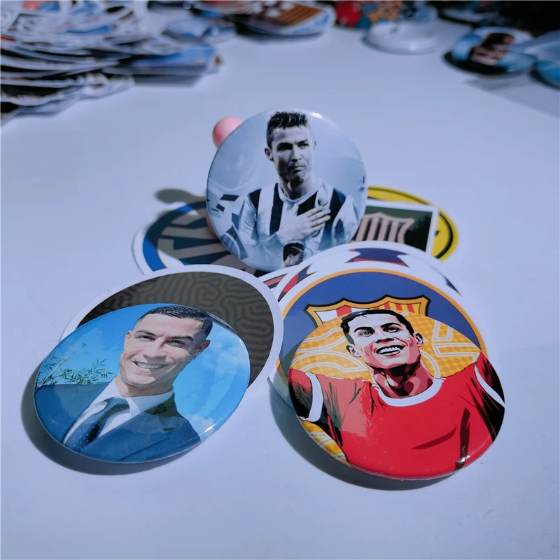 Each Team Football European Americas League Commemorative Badge Soccer DIY Logo Pattern Shoes Bags Decoration Accessories