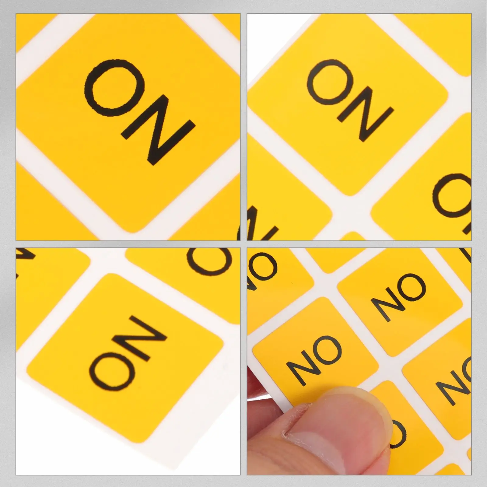 20 Pcs PVC ON/OFF Switch Stickers Self Adhesive Device Warning Signs Home Kitchen Bedroom Easy Apply Remove Lightweight