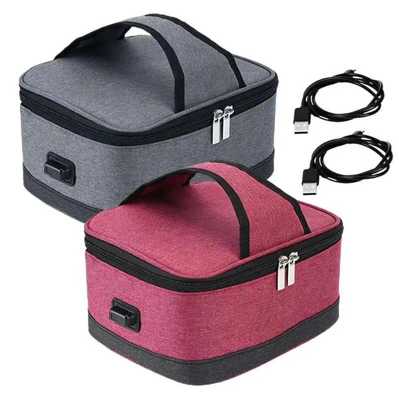 

Portable Cooler Sack Food Handbags Case Insulated Lunch Bag USB Powered Food Storage Box High Capacity Thermal For Outdoor Work