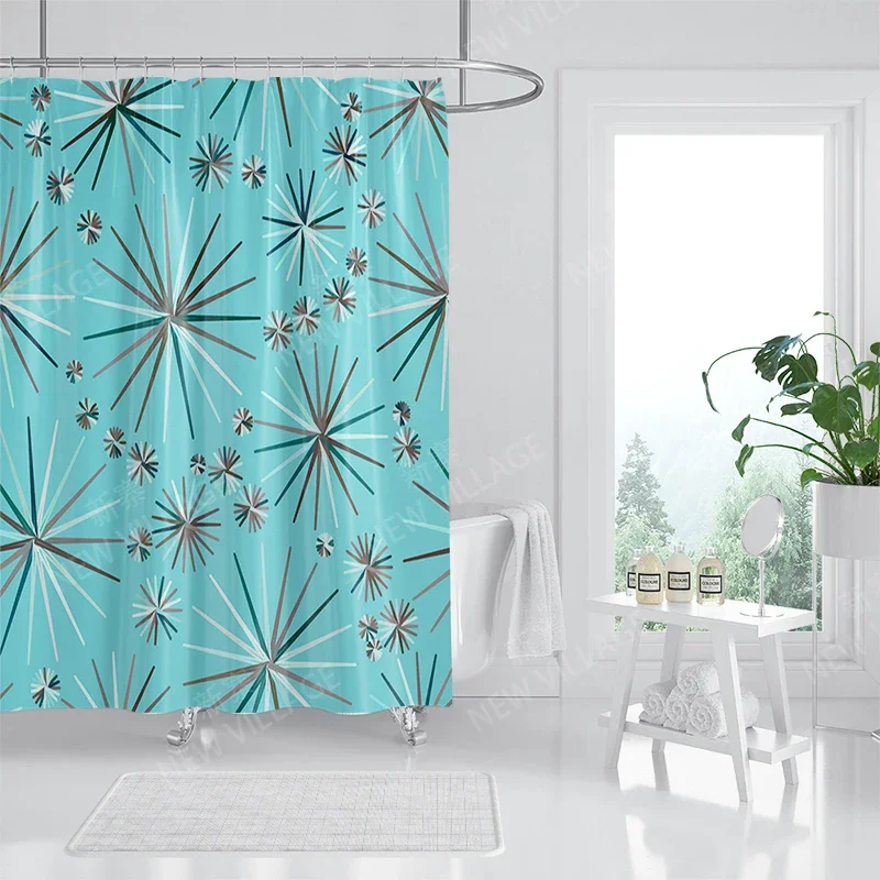 Waterproof fabric shower curtains Bathroom curtain accessories 180x200 Bath curtain for shower 240*260 nordic boho decoration