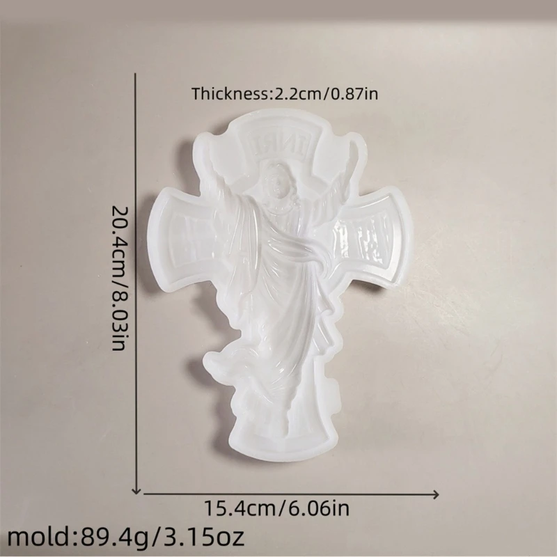 Flexible Silicone Christ Mould for Crafting and Soaps Crafting Ornament Oven and Microwave Safe Daily Use Dropsale