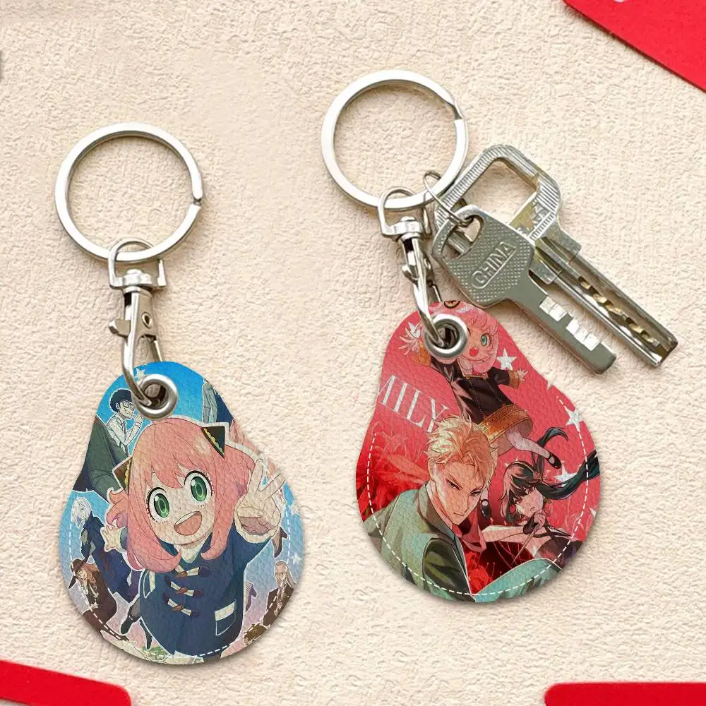 اليابانية مانغا S-Spy-X-Familyes حامل بطاقة الوصول واقية مصعد القرب بطاقة حالة الحيوانات الأليفة مكافحة فقدان جهاز تعقب