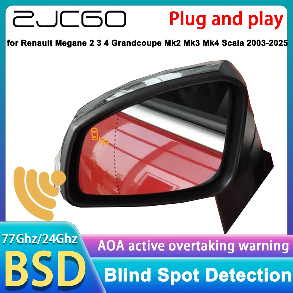 

for Renault Scenic 2 3 4 Mk2 Mk3 Mk4 2003-2022 Blind Spot Monitoring Warning Detection BSM BSD BSW System 77GHz Radar Detector