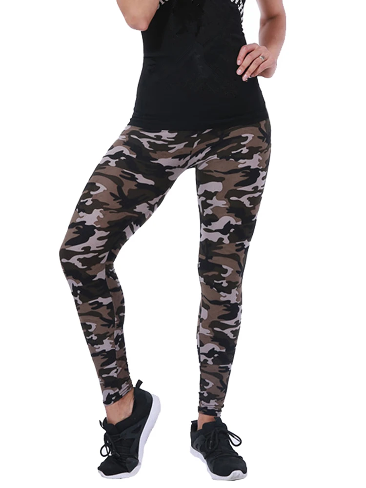 YSDNCHI Women Camouflage Leggings Fitness Military Army Green Leggings Workout Pants Sporter Skinny Adventure Leggins