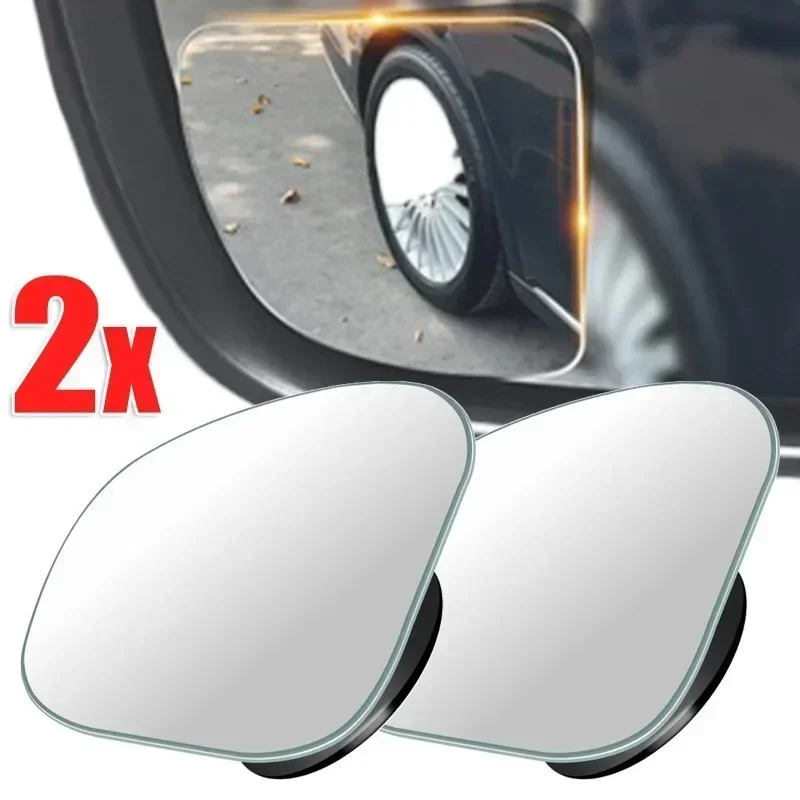 

Car 360 Degree Wide Angle Adjustable Blind Spot Rearview Mirror Sector Frameless Auxiliary Rearview Mirror Auto Parts