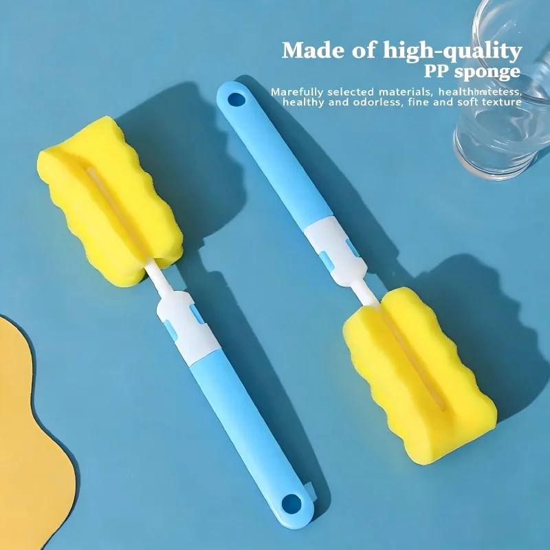 1/6/10 Pcs Bottle Brush Nipple Brush Extended Handle Cleaning Sponge Cup Brush Kettle Brush Bottle Brush Easy To Clean